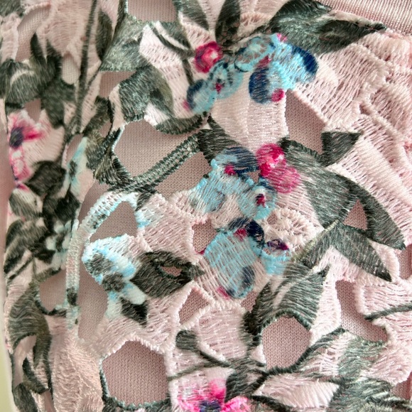 Charter Club Pink Rayon Embroidered Button Down cardigan Sweater size  Small - Picture 6 of 11